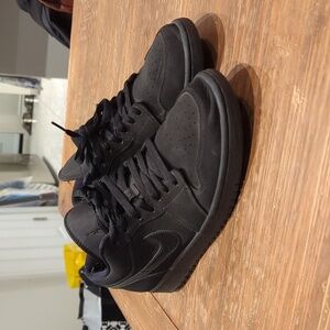 Jordan 1 Low (black on black) size 10